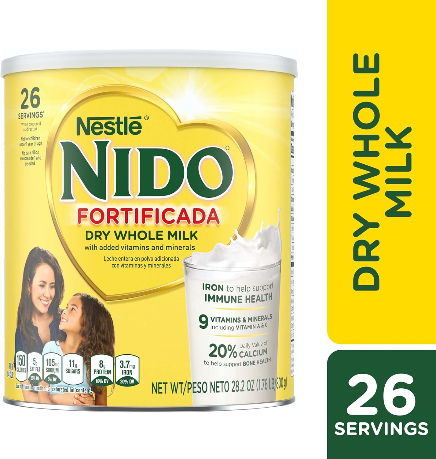 Nido Fortificada Dry Whole Milk 1.76 Pound-10