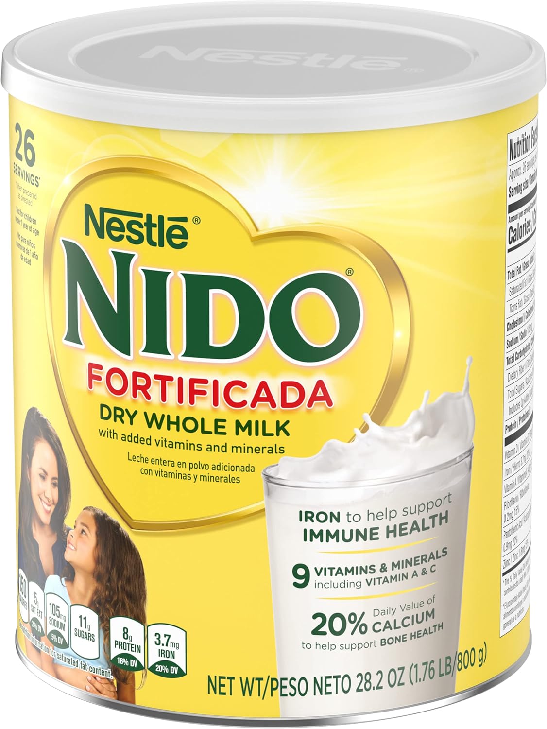 Nido Fortificada Dry Whole Milk 1.76 Pound-12