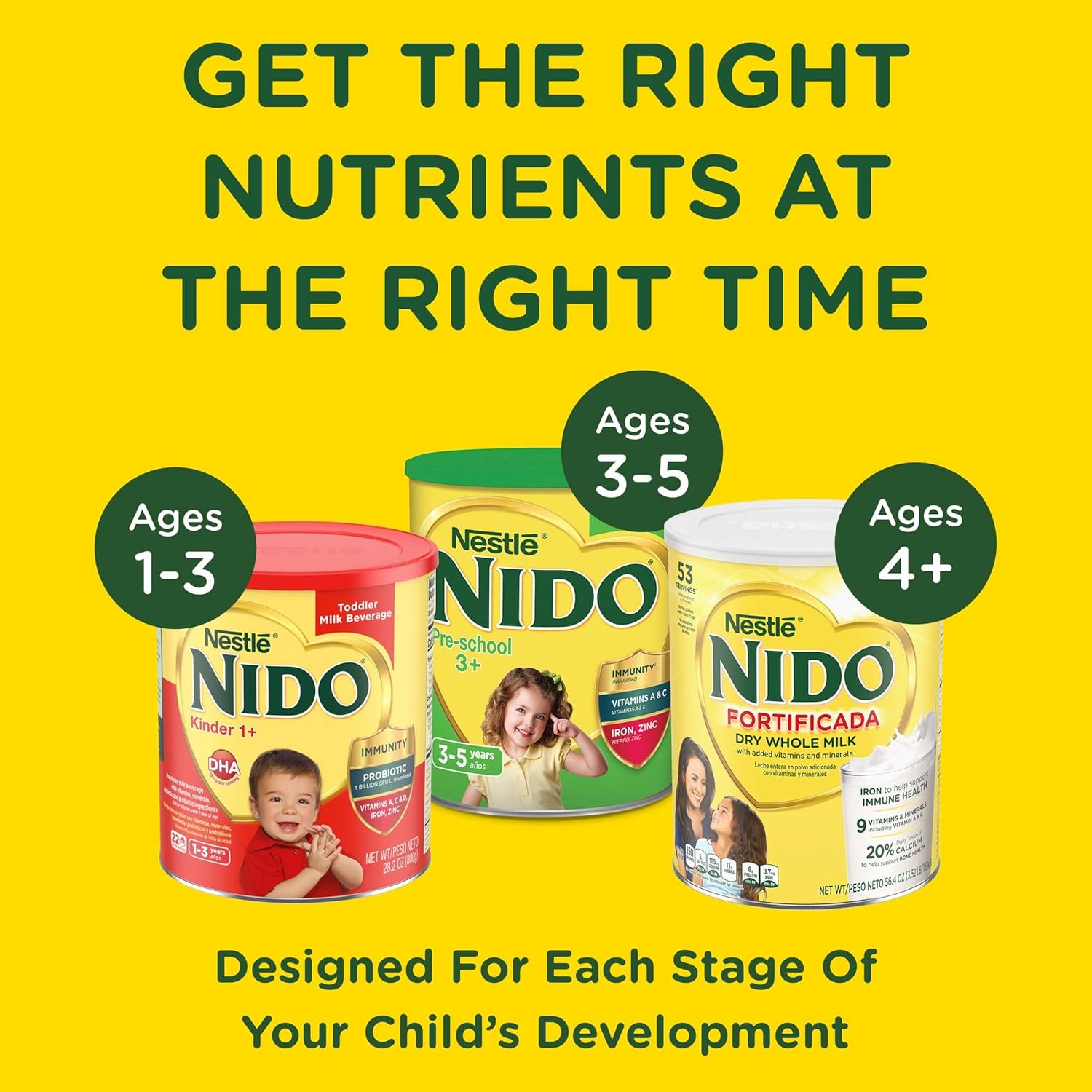 Nido Fortificada Dry Whole Milk 1.76 Pound-7