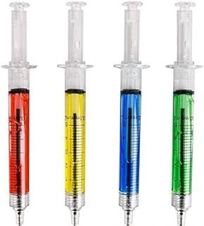 Rhode Island Novelty 5 Inch Syringe Pens 60-Pack Assortment