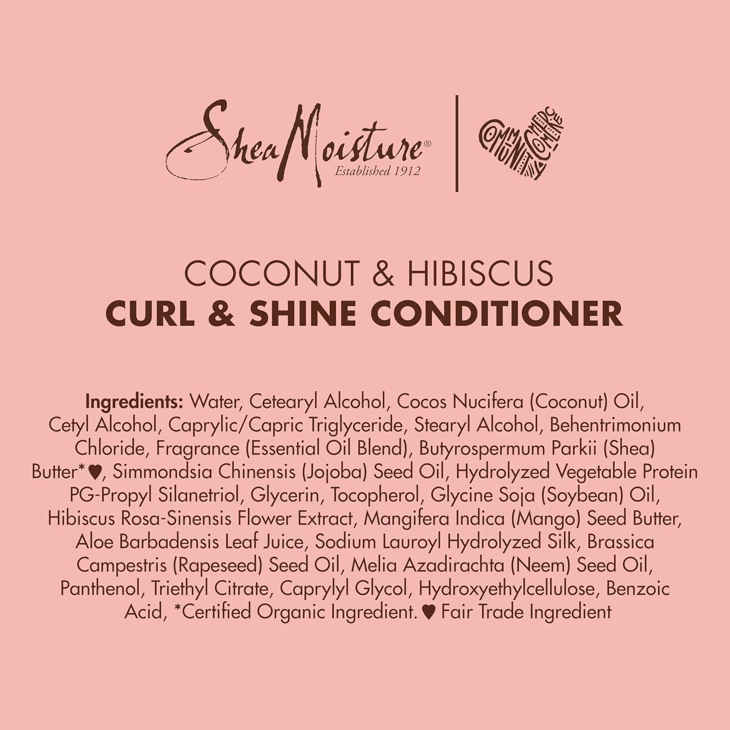 SheaMoisture Curl & Shine Conditioner Coconut & Hibiscus, for Thick, Curly Hair to Moisturize & Soften, 13 oz-10