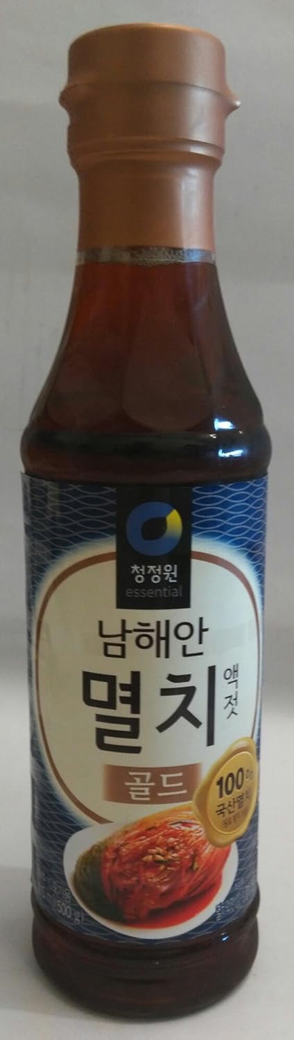 Premium Anchovy Fish Sauce Gold (Small 1.1 lb) By Chung-jung-one-0