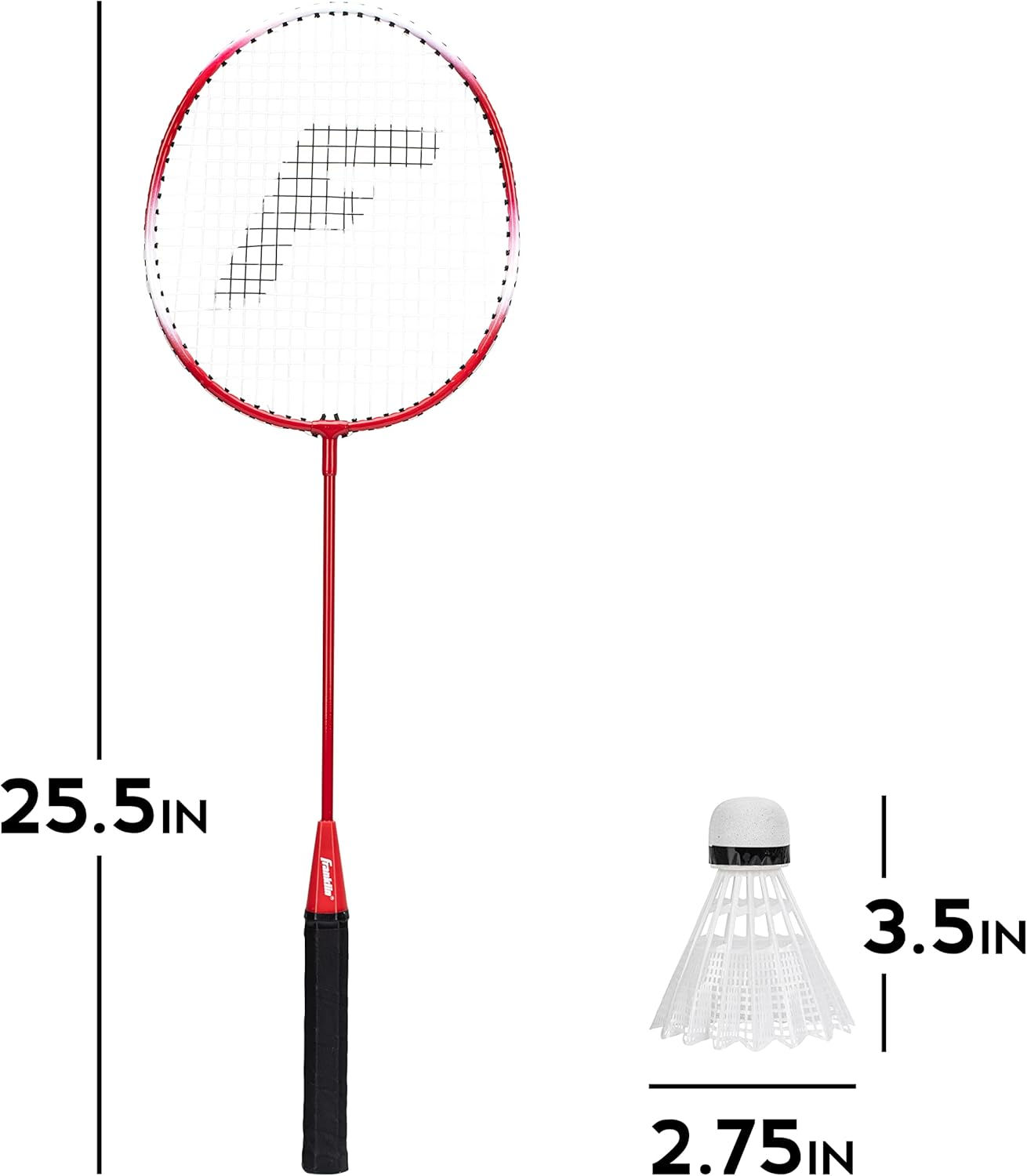 Franklin Sports Badminton Racket + Birdie Set - Replacement Badminton Equipment for Kids + Adults - 2 Player - 4 Player Badminton Racket Sets-2