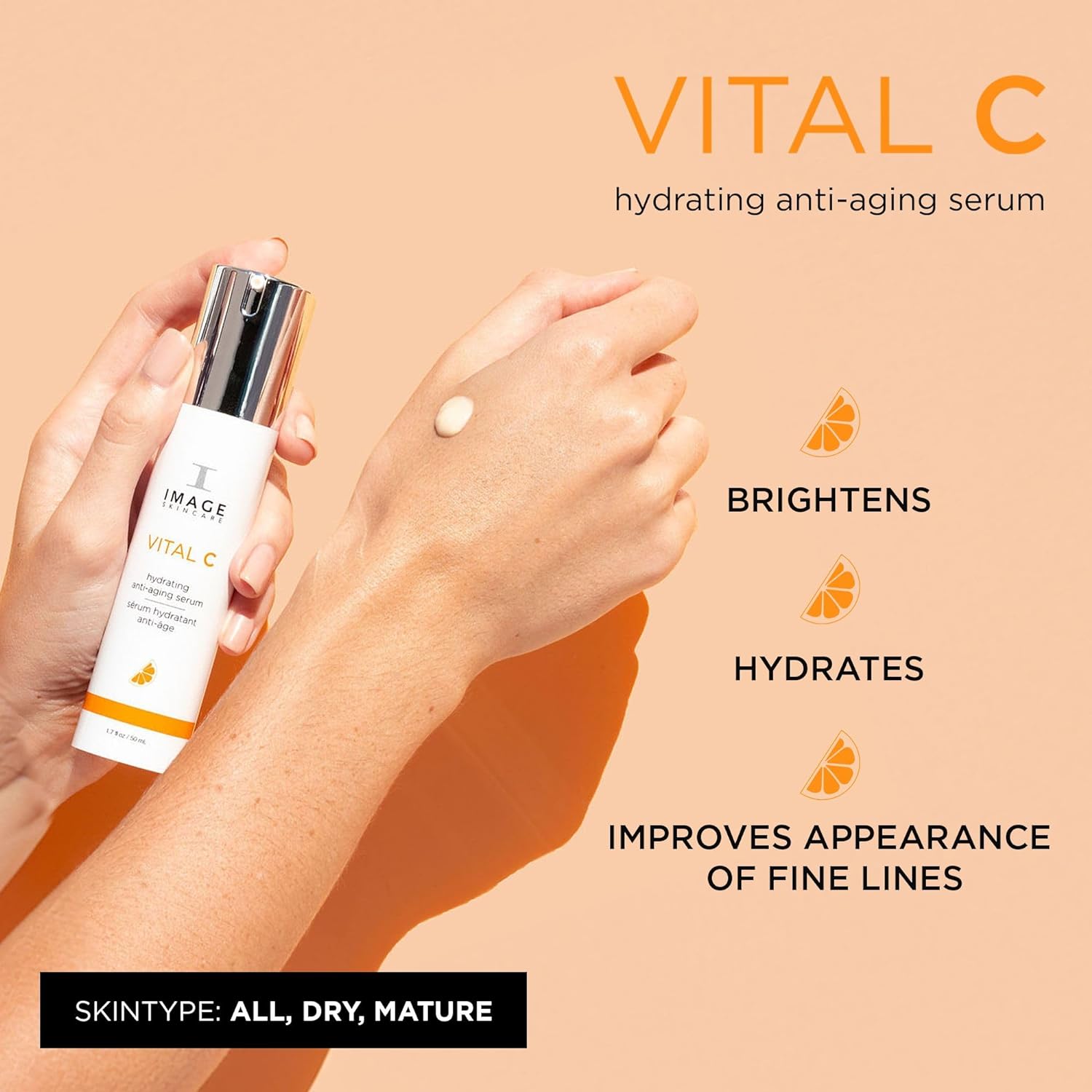 IMAGE Skincare, VITAL C Hydrating Anti-Aging Face Serum, with Vitamin C and Hyaluronic Acid, to Brighten, Tone and Smooth Appearance of Wrinkles-1