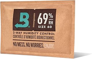 Boveda 69% Two-Way Humidity Control Packs for Storing Up to 25 Items – Size 60 – Single – Plastic & Wood Humidifier Boxes & Zip Lock Bags – Moisture Absorber – Humidifier Pack – Individually Wrapped