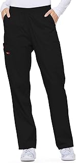 Dickies EDS Signature Scrubs for Women, Elastic Waist Pull-On Cargo Pants for Women in Soft Brushed Poplin 86106