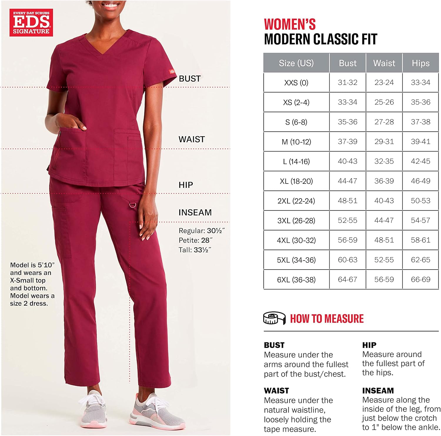 Dickies EDS Signature Scrubs for Women, Elastic Waist Pull-On Cargo Pants for Women in Soft Brushed Poplin 86106-1