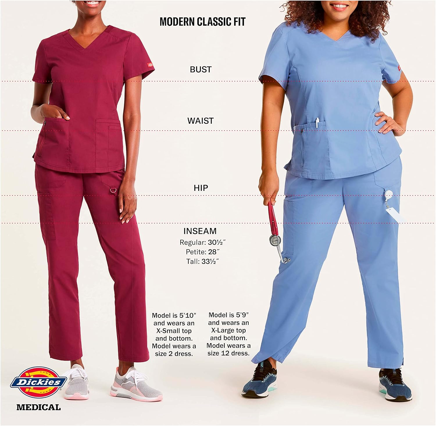 Dickies EDS Signature Scrubs for Women, Elastic Waist Pull-On Cargo Pants for Women in Soft Brushed Poplin 86106-3