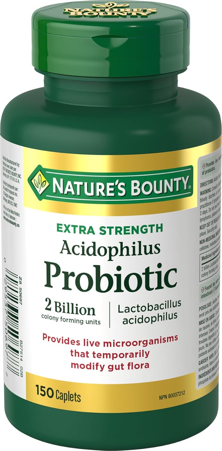 Nature's Bounty Acidophilus Probiotic 2 Billion, 150 caplets-0