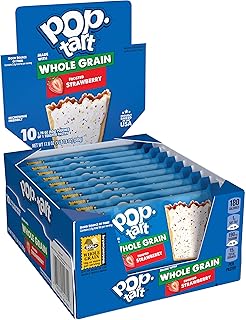 Pop-Tarts Toaster Pastries, Made with Whole Grain, School Lunch, Frosted Strawberry (120 Pop-Tarts)