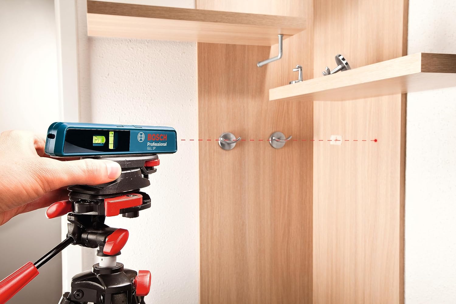 BOSCH GLL 1 P 65 Ft Line and Point Laser, Includes 2 AA Batteries & Versatile Mount-5