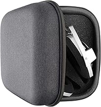 Geekria Shield Headphones Case Compatible with Sennheiser HD800S, HD800, HD820, HD700, HD660s2, HD650, HD600, HD660S Case, Replacement Hard Shell Travel Carrying Bag with Cable Storage (Dark Grey)