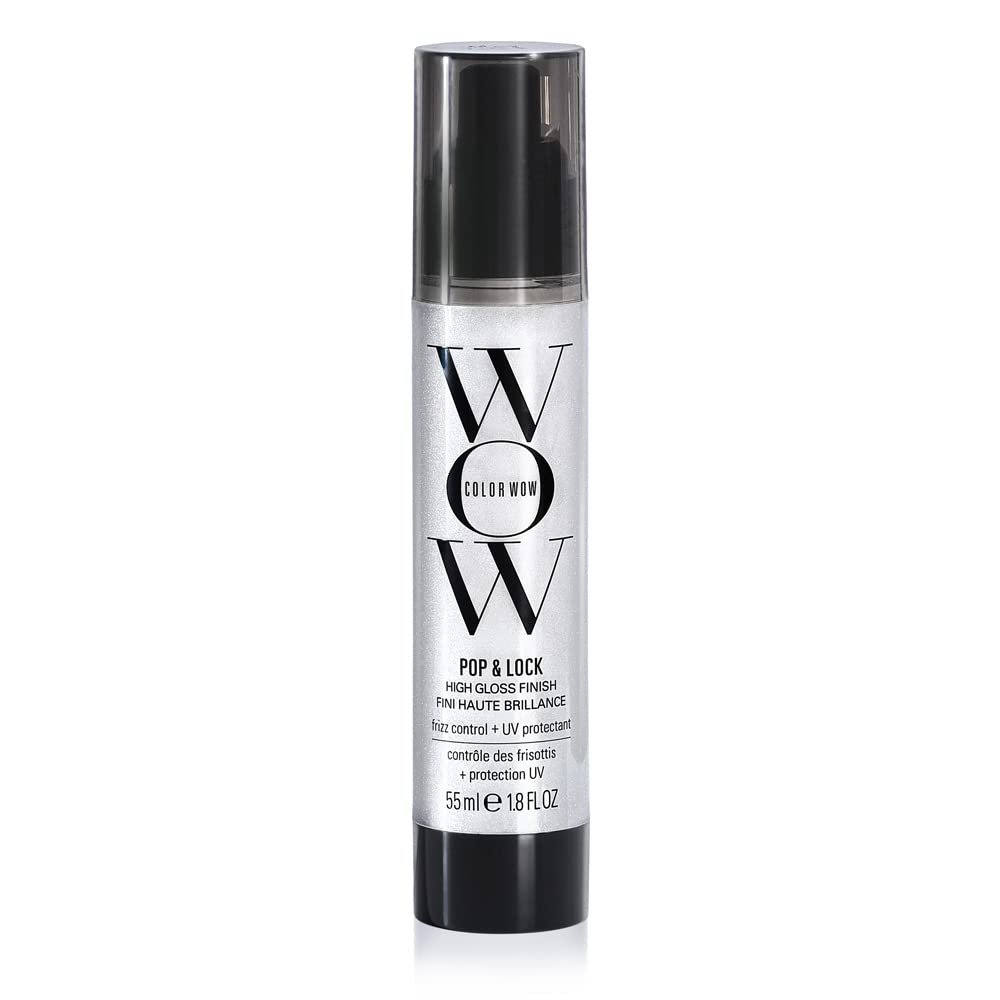 COLOR WOW Pop + Lock High Gloss Finish – Frizz Control Serum | Prevent Color Fade, Seal Split Ends, and Add Gloss | Get Silky, Shiny Hair!-0