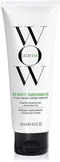 COLOR WOW One Minute Transformation – Instant frizz fix| Nourishing styling cream smooths, tames + defrizzes on the spot| Avocado oil + Omega 3’s hydrate, repair for silkier, smoother texture