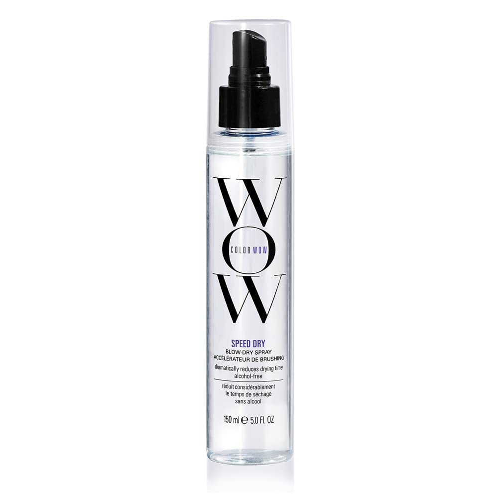 COLOR WOW Speed Dry Blow Dry Spray – Cut Blow Dry Time by 30% | Heat Protectant, Prevent Breakage | Cruelty-Free & Gluten-Free-0