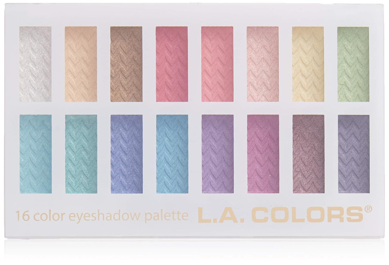 L.A. COLORS 16 Color Eyeshadow Palette, Haute, 1.02 Ounce-0