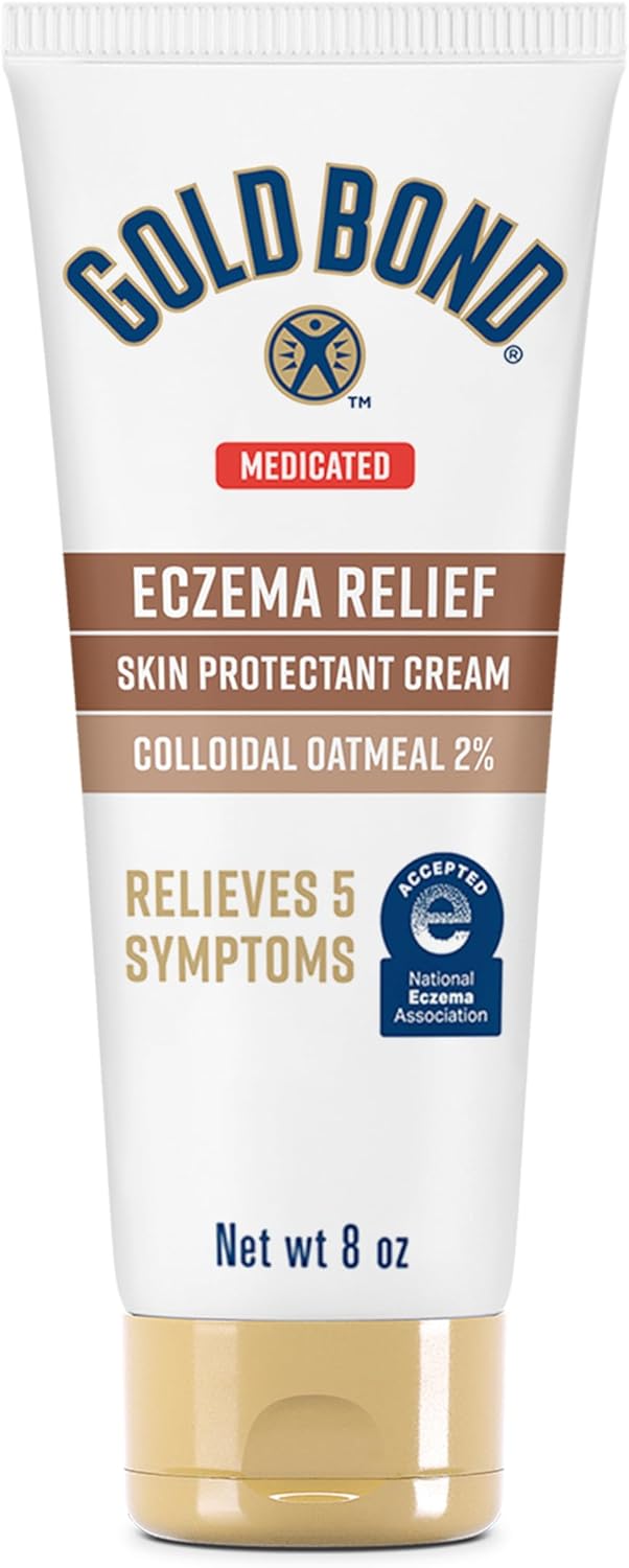 Gold Bond Medicated Eczema Relief Skin Protectant Cream, 8 oz., With 2% Colloidal Oatmeal-0