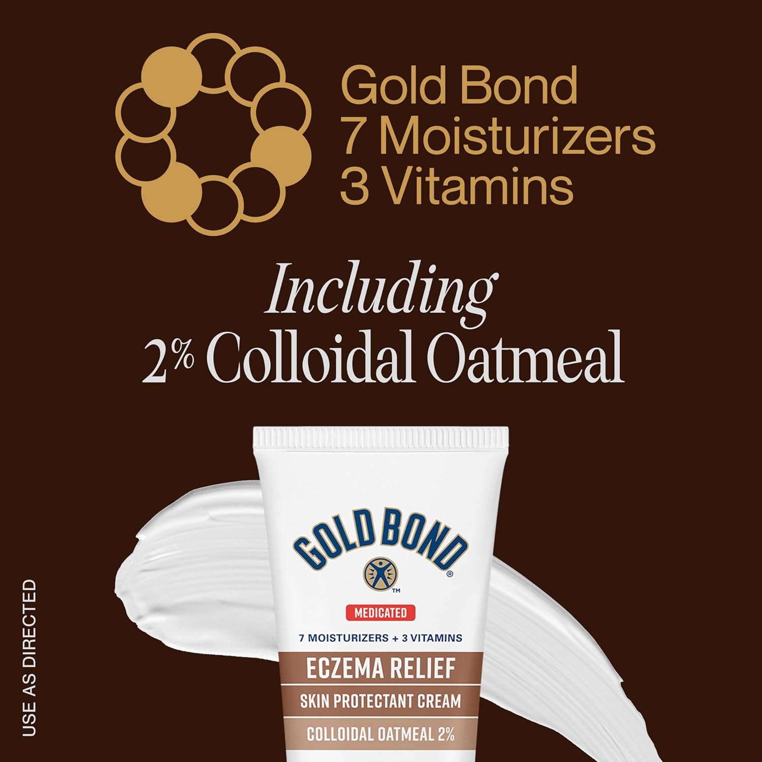 Gold Bond Medicated Eczema Relief Skin Protectant Cream, 8 oz., With 2% Colloidal Oatmeal-4