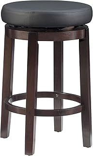 Linon Maya, 24", Black Counter Stool,