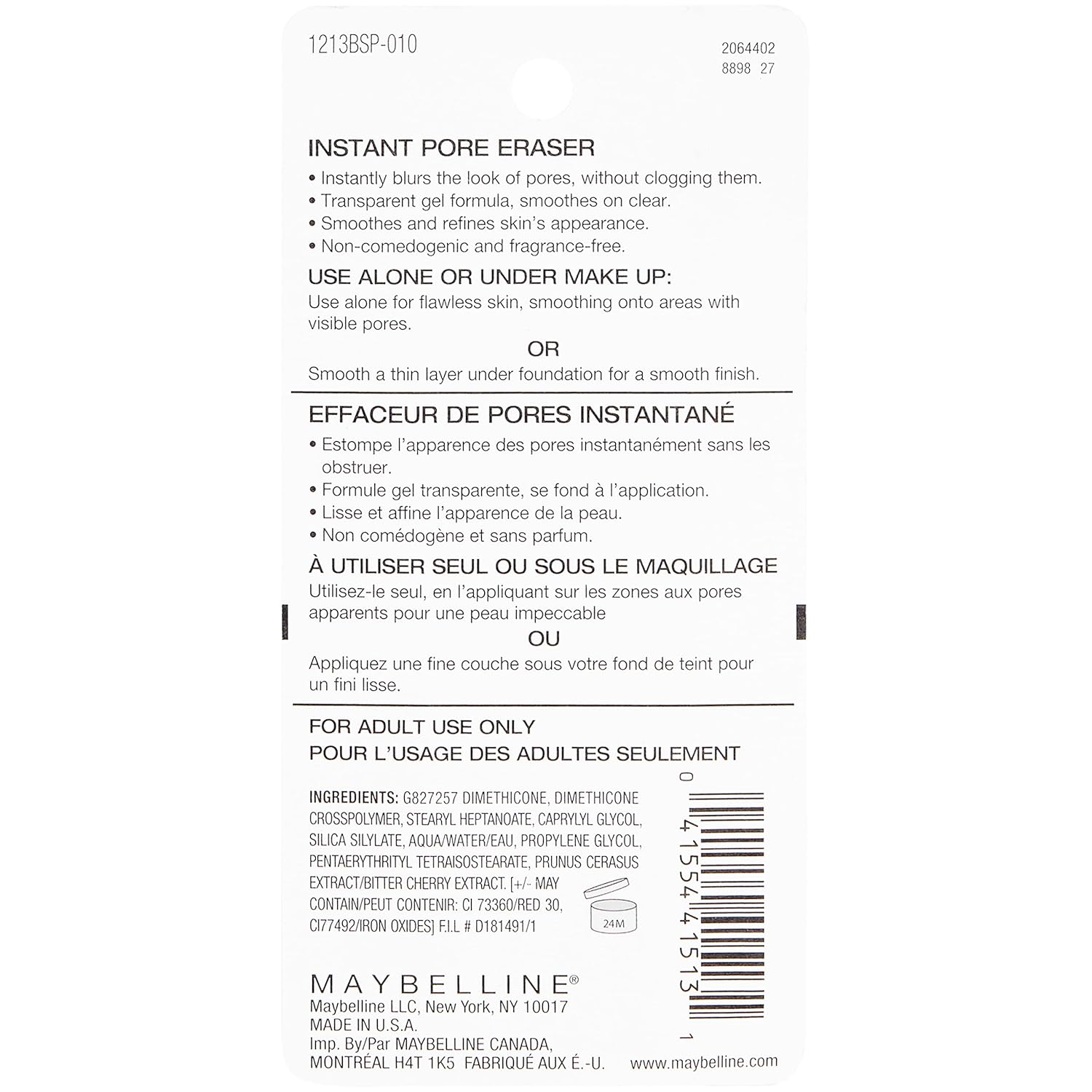 Maybelline Baby Skin Instant Pore Eraser Primer Makeup, Clear, 1 Count-6