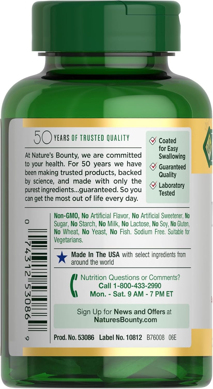 Nature's Bounty Magnesium, Bone and Muscle Health, Whole Body Support, Tablets, 500 Mg, 200 Ct-7