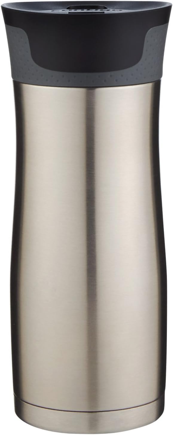 Contigo West Loop Stainless Steel Travel Mug with AUTOSEAL Lid, 16oz., Stainless Steel/Black-2