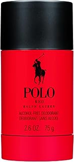 RALPH LAUREN FRAGRANCES Polo Red - Men's Deodorant - Woody & Spicy - With Grapefruit, Saffron, and Redwood - Alcohol-Free, Long Lasting - 2.6 Oz