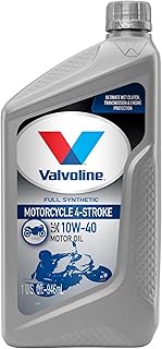 Valvoline 4-Stroke Motorcycle Full Synthetic SAE 10W-40 Motor Oil 1 QT