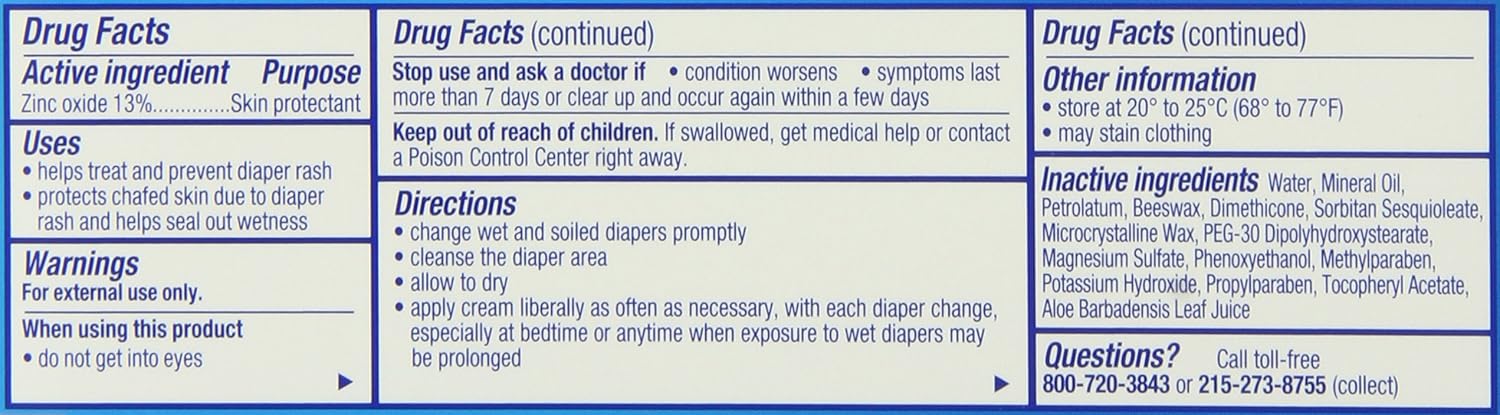 Desitin Daily Defense Baby Diaper Rash Cream with 13% Zinc Oxide Barrier Cream to Treat, Relieve & Prevent diaper rash, Hypoallergenic, Dye-, Phthalate- & Paraben-Free, Travel Size, 2 oz-14