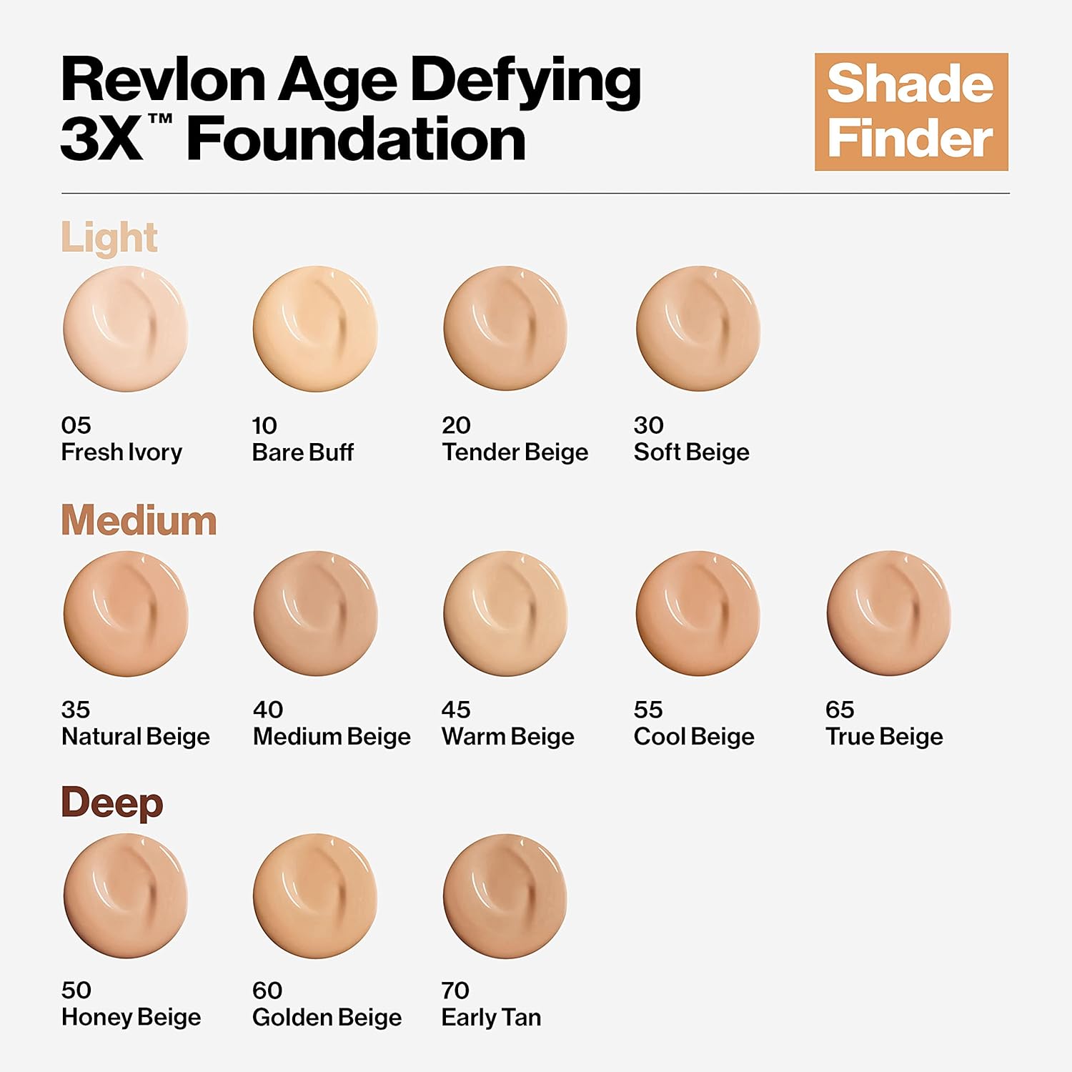 Revlon Liquid Foundation, Age Defying 3XFace Makeup, Anti-Aging and Firming Formula, SPF 30, Longwear Medium Buildable Coverage with Natural Finish, 030 Soft Beige, 1 Fl Oz-6