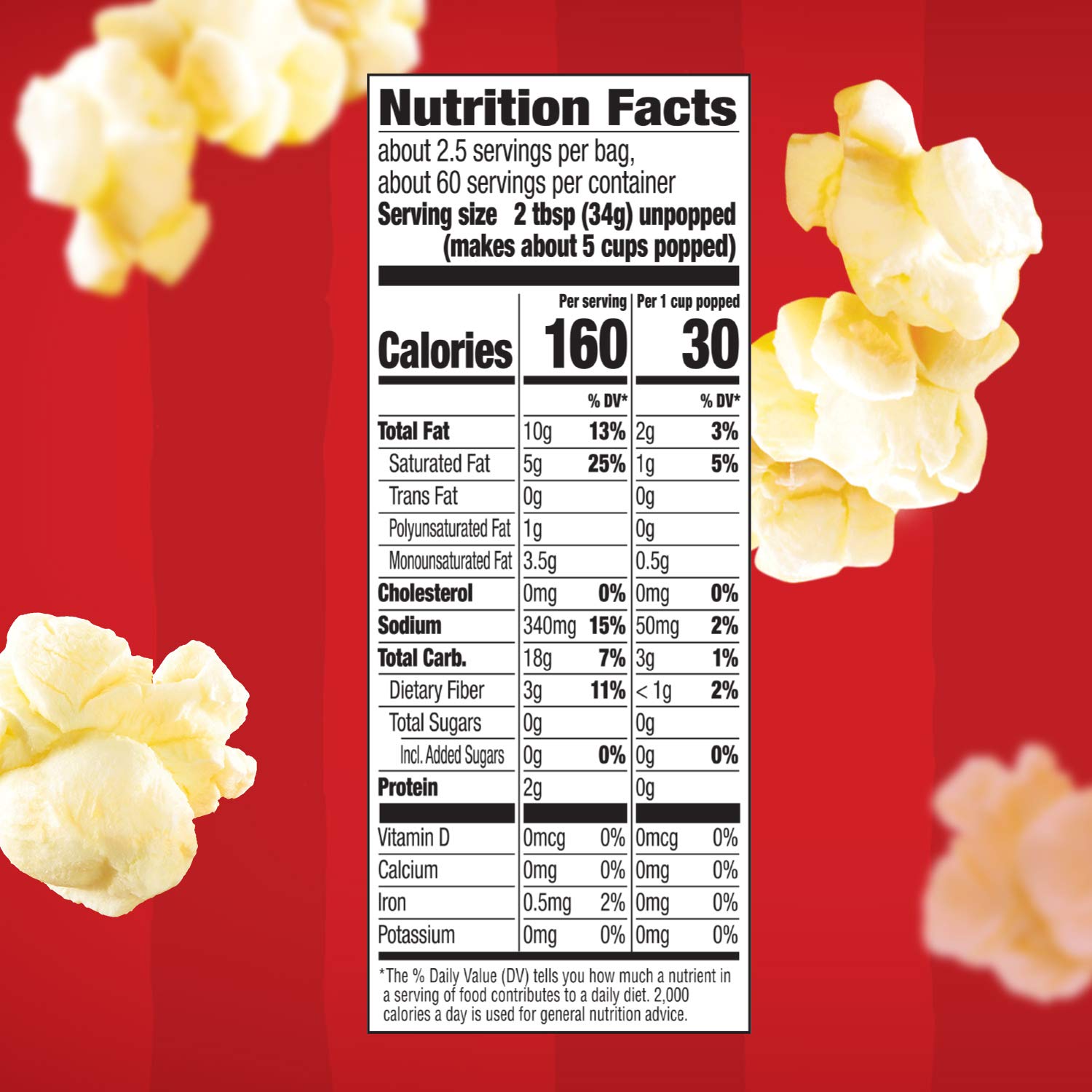 Orville Redenbacher's Movie Theater Butter Microwave Popcorn, 3.29 Ounce Classic Bag, 24-Count-5