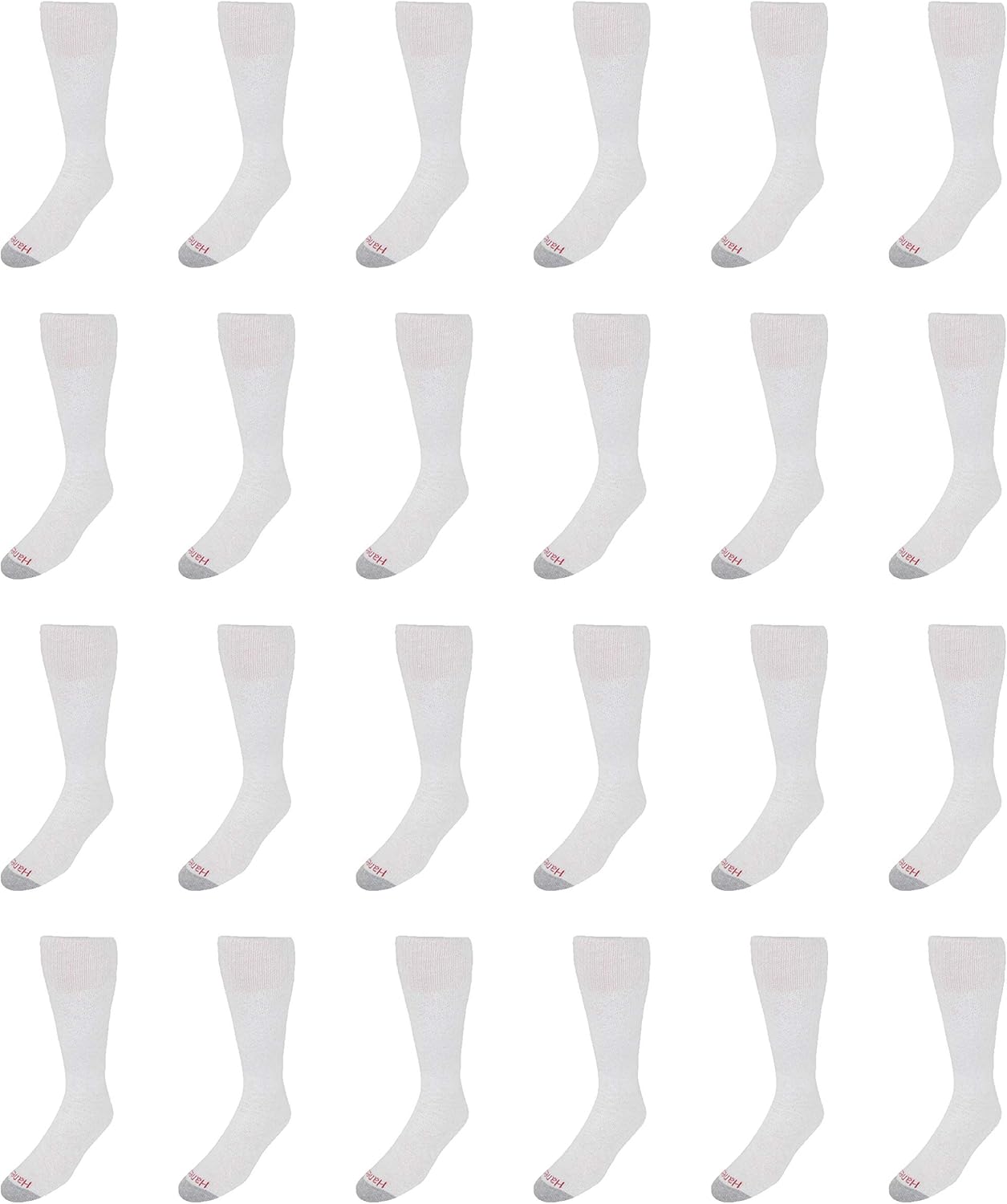 Hanes Men's FreshIQ Over The Calf Tube Socks (Pack of 12)-1