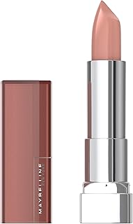 Maybelline Color Sensational Lipstick, Lip Makeup, Cream Finish, Hydrating Lipstick, Nude Lust, Nude ,1 Count