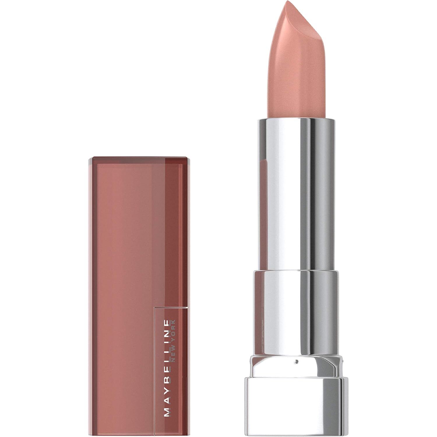 Maybelline Color Sensational Lipstick, Lip Makeup, Cream Finish, Hydrating Lipstick, Nude Lust, Nude ,1 Count-0