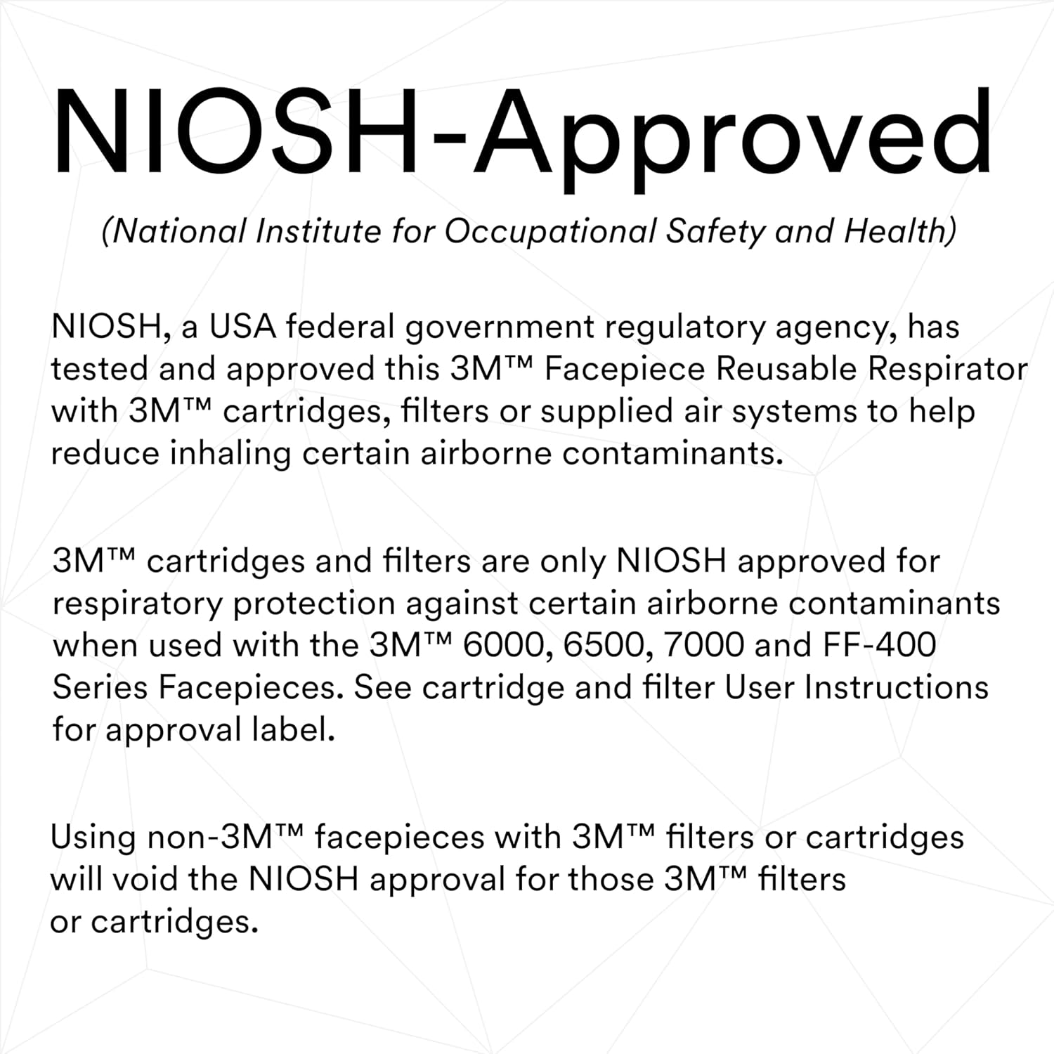 3M Rugged Comfort Quick Latch Half Facepiece Reusable Respirator 6503QL, NIOSH, Cool Flow Exhalation Valve, Bayonet Connection, Silicone Face Seal, for Gases, Vapors, Dust, Maintenance, Construction,L-1