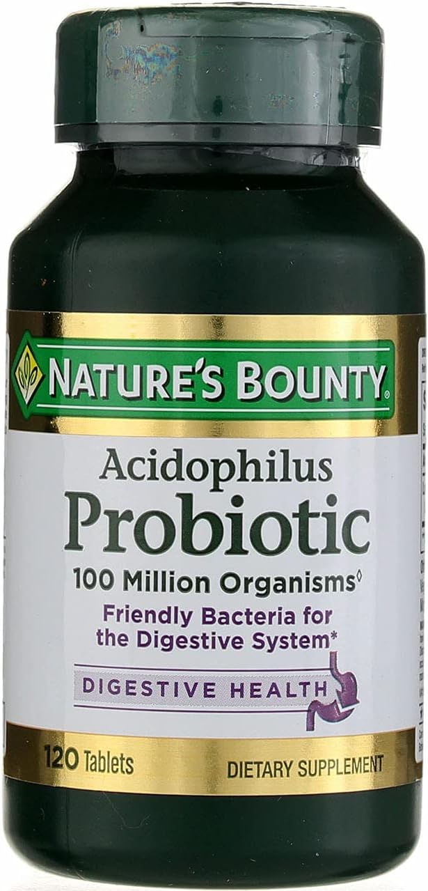 Nature's Bounty Probiotic Acidophilus Tablets, 120 ea (Pack of 5)-3