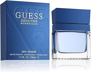 GUESS Fragrance Seductive Homme Blue Eau De Toilette Spray for Men, 3.4 fl oz