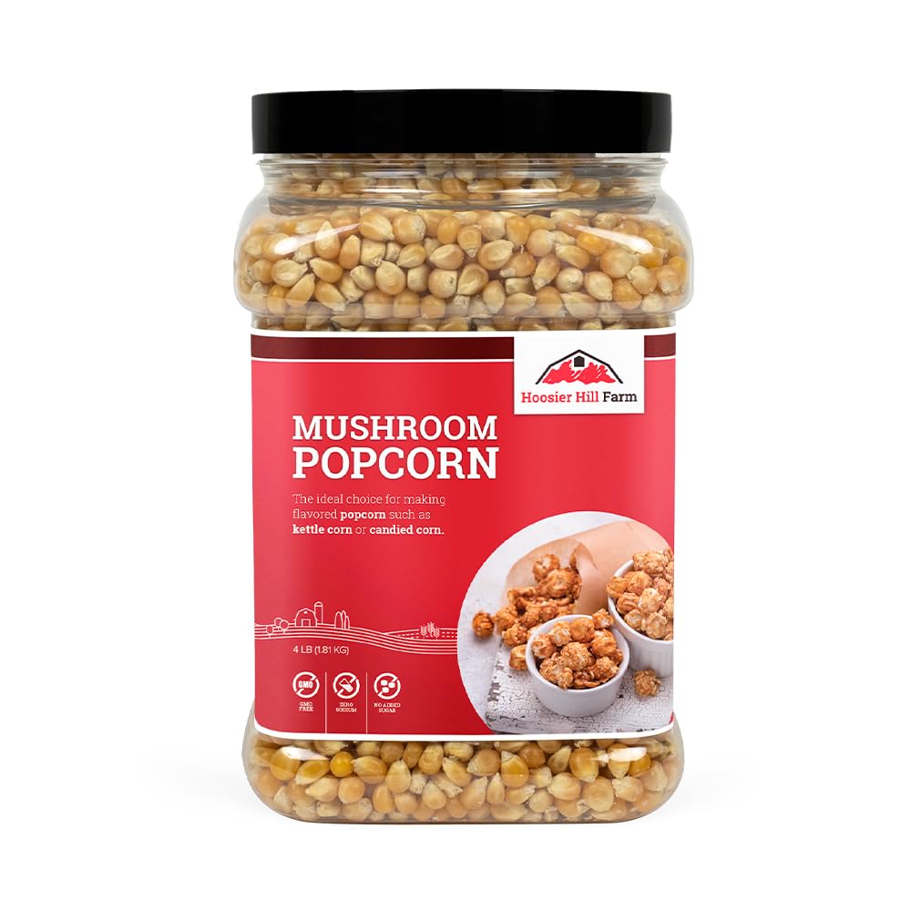 Hoosier Hill Farm Mushroom Popcorn, 4LB (Pack of 1)-0