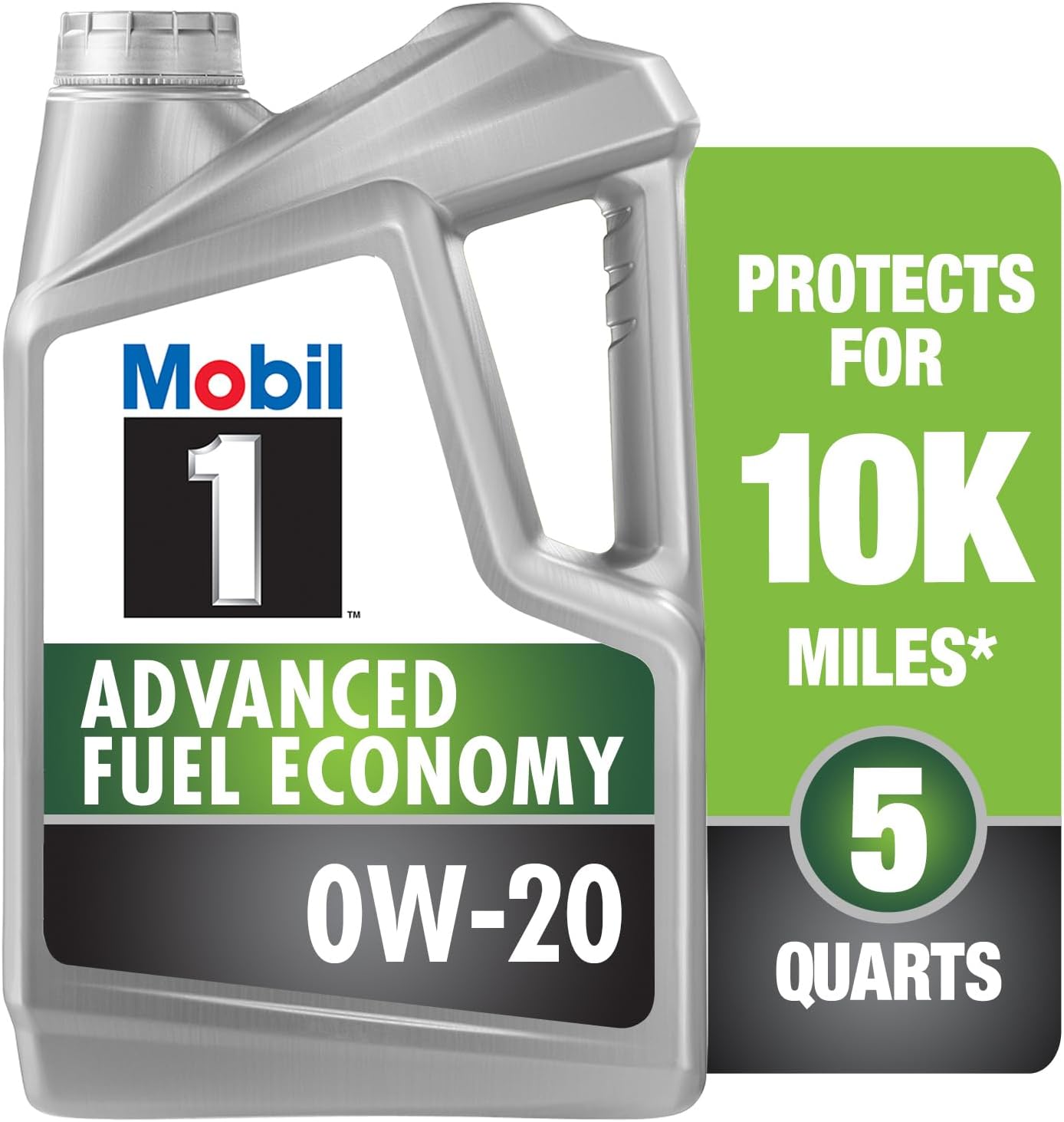 Mobil 1 Advanced Fuel Economy Full Synthetic Motor Oil 0W-20, 5 Quart-0