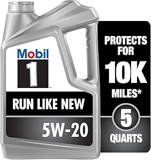 Mobil 1 Advanced Full Synthetic Motor Oil 5W-20, 5 Quart