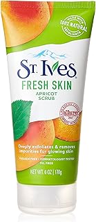 St. Ives Fresh Skin Apricot Face Scrub, Deep Exfoliator Skin Care for Clean, Glowing Skin, Oil-free Facial Scrub Made with 100% Natural Exfoliants, 6 oz