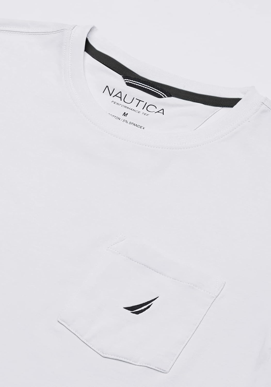 Nautica Men's Solid Crew Neck Short-Sleeve Pocket T-Shirt-3