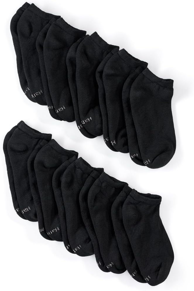 Hanes Women's Value, Low Cut Soft Moisture-Wicking Socks, 10-Packs-5