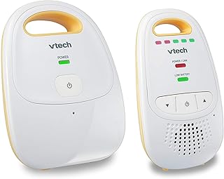 VTech Upgraded Audio Baby Monitor with Rechargeable Battery, Long Range, and Crystal-Clear Sound