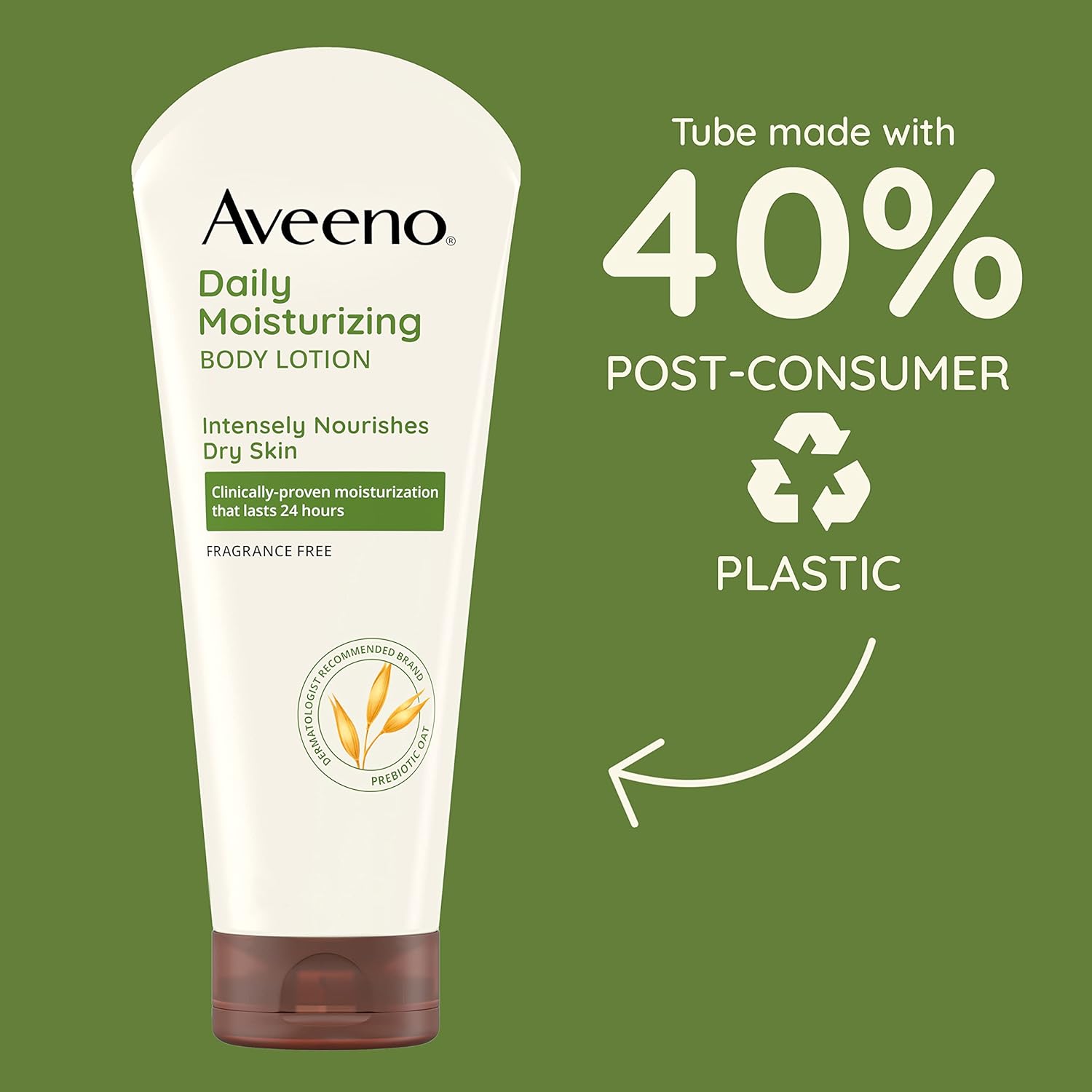 Aveeno Daily Moisturizing Body Lotion, Fragrance-Free, 8 Fl Oz-3