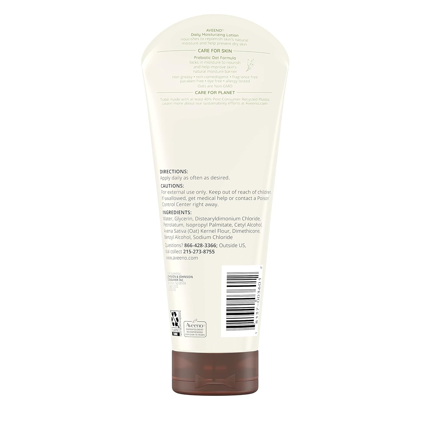 Aveeno Daily Moisturizing Body Lotion, Fragrance-Free, 8 Fl Oz-7