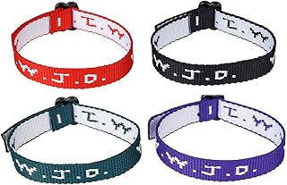 Rhode Island Novelty W.W.J.D. Webbing Bracelets, Twelve Per Order