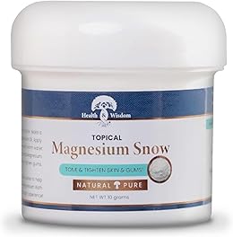 Heath and Wisdom Magnesium Snow - Magnesium Bath Soak, Magnesium Soak Bath, Magnesium Carbonate Powder, Magnesium for Bath, Calm Magnesium Powder, Magnesium Foot Soak, Magnesium for Skin - 0.35 Ounces