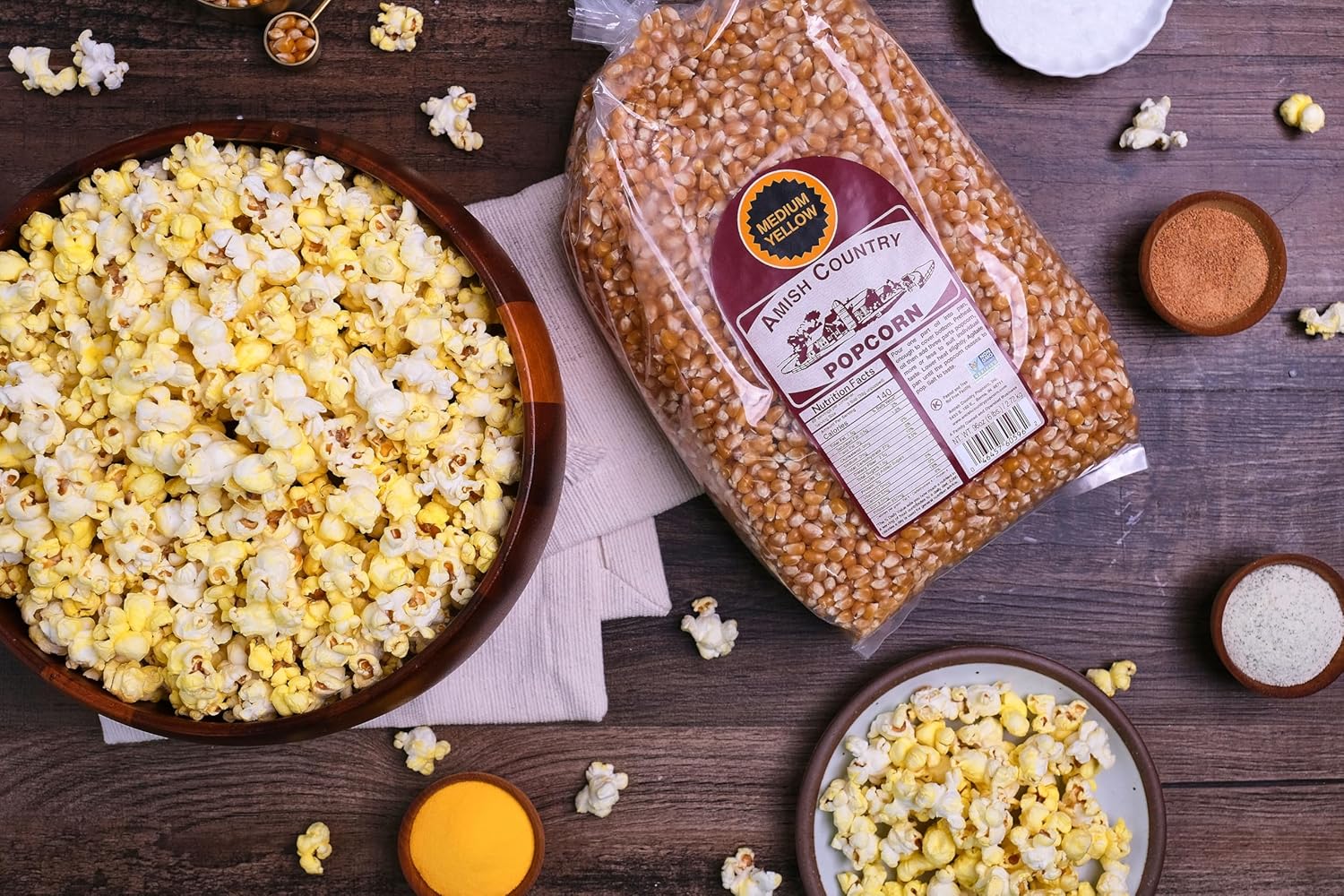 Amish Country Popcorn | 6 lb Bag | Medium Yellow Popcorn Kernels | Old Fashioned, Non-GMO and Gluten Free (Medium Yellow - 6 lb Bag)-7