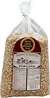 Amish Country Popcorn | 6 lb Bag | Popcorn Kernels | Small and Tender | Old Fashioned, Non-GMO and Gluten Free (6 Pound (Pack of 1), Extra Large Caramel)